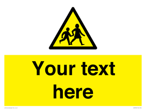 Custom Warning children Sign